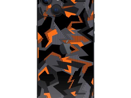 iPhone 13 MINI SIGNATURE Sharp-Edged Orange CAMO Skin Supply