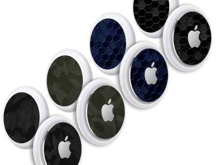 Apple AirTag LUXURIA CAMO & HONEYCOMB 3D Textured 4 Pack Skin Set on Sale