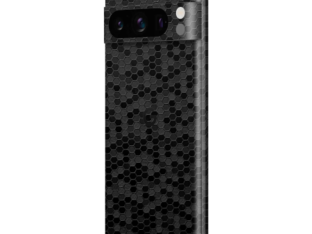 Google Pixel 8 PRO LUXURIA 3D TEXTURED BLACK HONEYCOMB Skin Online Sale