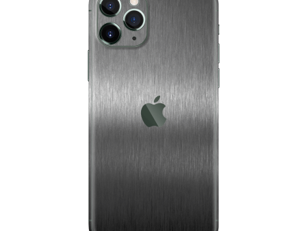 iPhone 11 Pro MAX BRUSHED TITANIUM Metallic Skin Sale