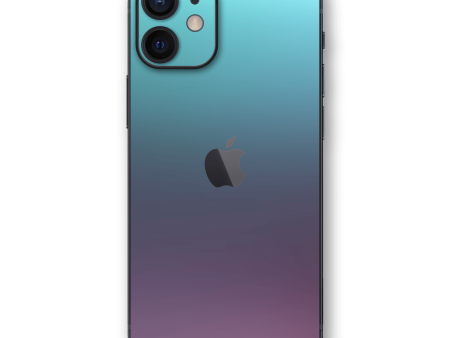 iPhone 12 MINI CHAMELEON TURQUOISE LAVENDER Matt Metallic Skin on Sale