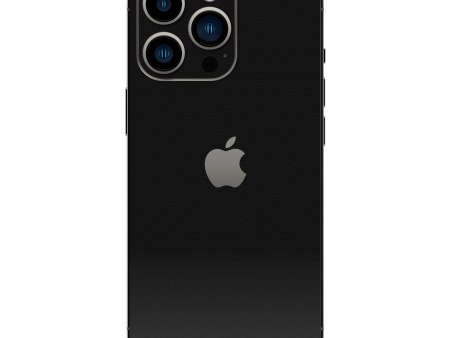 iPhone 14 PRO LUXURIA Raven Black Textured Skin Discount