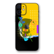 iPhone 12 MINI SIGNATURE Abstract Black-Yellow SKULL Skin For Discount