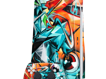 PlayStation 5 (PS5) DISC Edition SIGNATURE STREET ART Skin Fashion