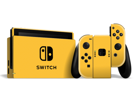 Nintendo SWITCH LUXURIA Tuscany Yellow Textured Skin For Sale