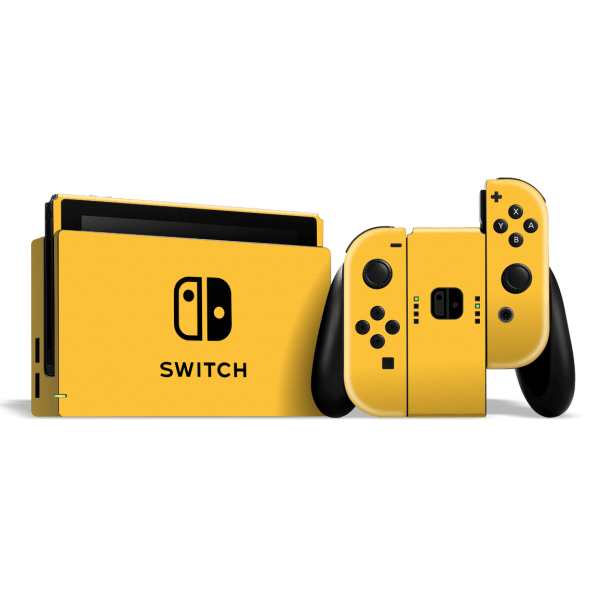 Nintendo SWITCH LUXURIA Tuscany Yellow Textured Skin For Sale