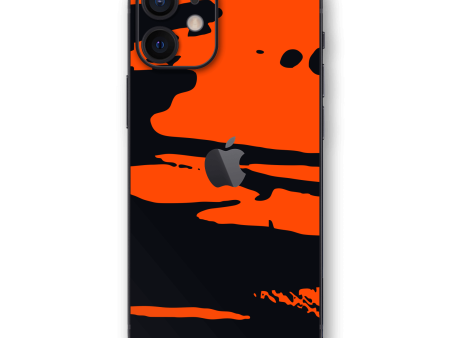 iPhone 12 MINI SIGNATURE Orange Paint Splatter Skin Discount