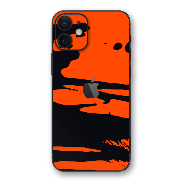 iPhone 12 MINI SIGNATURE Orange Paint Splatter Skin Discount