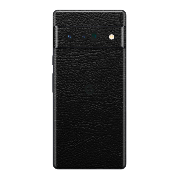 Google Pixel 6 PRO LUXURIA RIDERS Black LEATHER Textured Skin Cheap