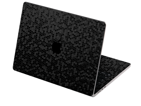 MacBook AIR 13.6  (2022 2024) LUXURIA BLACK HONEYCOMB 3D TEXTURED Skin Online Hot Sale