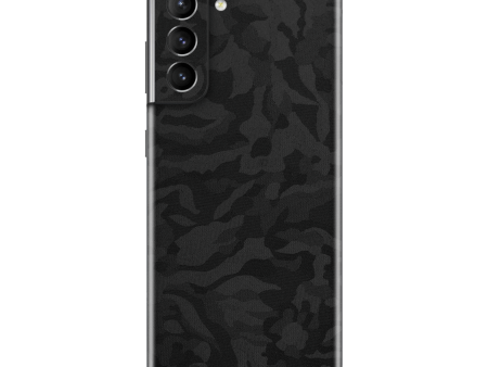 Samsung Galaxy S21+ PLUS LUXURIA BLACK CAMO 3D TEXTURED Skin Supply