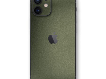 iPhone 12 MINI MILITARY GREEN MATT Metallic Skin Online Sale