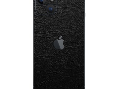 iPhone 14 LUXURIA RIDERS Black LEATHER Textured Skin For Cheap