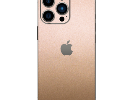 iPhone 14 PRO LUXURIA Rose Gold Metallic Skin Cheap