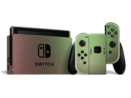 Nintendo SWITCH CHAMELEON AVOCADO Matt Metallic Skin For Discount