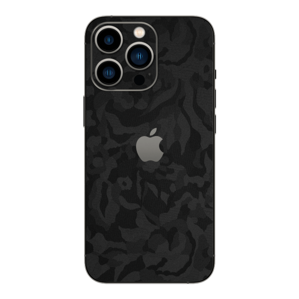 iPhone 14 PRO LUXURIA BLACK CAMO 3D TEXTURED Skin For Sale