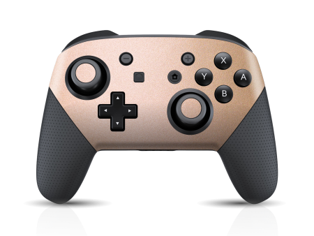 Nintendo Switch Pro CONTROLLER LUXURIA Rose Gold Metallic Skin Online now