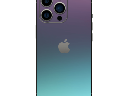 iPhone 14 PRO CHAMELEON TURQUOISE LAVENDER Matt Metallic Skin on Sale