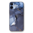 iPhone 12 MINI SIGNATURE AGATE GEODE Pigeon Blue-Gold Skin For Cheap