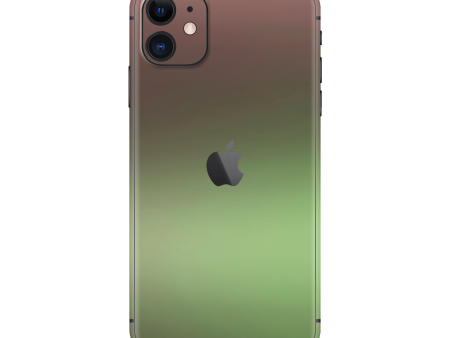 iPhone 11 CHAMELEON AVOCADO Matt Metallic Skin Online now