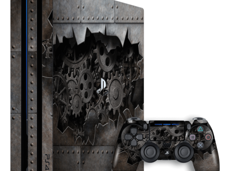 Playstation 4 PRO (PS4 Pro) SIGNATURE 3D OLD MACHINE Skin - 09 Online now