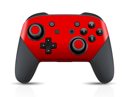 Nintendo Switch Pro CONTROLLER RED MATT Skin on Sale