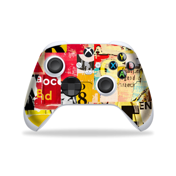 XBOX Series S CONTROLLER Skin - SIGNATURE Retro Paper Collage Hot on Sale