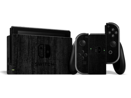 Nintendo SWITCH LUXURIA Black CHARCOAL Textured Skin For Cheap