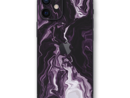 iPhone 12 MINI SIGNATURE Abstract Purple Liquid Skin Online Hot Sale