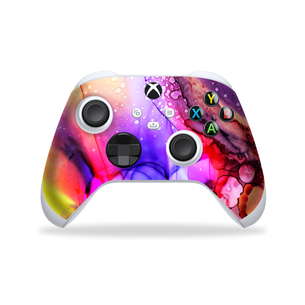 XBOX Series S CONTROLLER Skin - SIGNATURE Multicoloured Alcohol Ink Discount