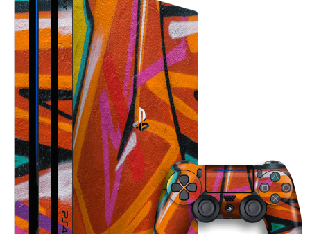 Playstation 4 PRO (PS4 Pro) SIGNATURE GRAFFITI Skin - 05 Online