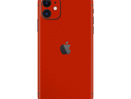 iPhone 11 LUXURIA Red Cherry Juice Matt Textured Skin Online Hot Sale