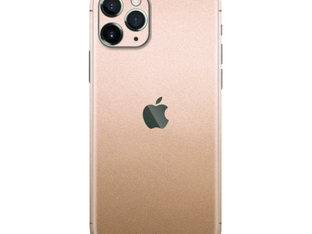 iPhone 11 Pro MAX LUXURIA Rose Gold Metallic Skin Fashion