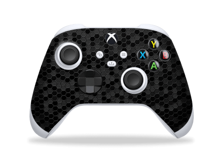 XBOX Series S CONTROLLER Skin - LUXURIA 3D TEXTURED BLACK HONEYCOMB on Sale