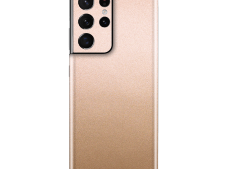 Samsung Galaxy S21 ULTRA LUXURIA Rose Gold Metallic Skin Online