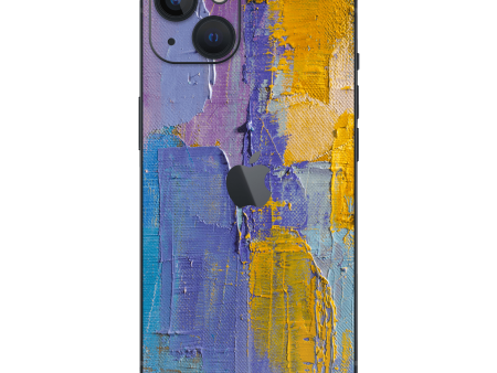 iPhone 13 MINI SIGNATURE Purple and Yellow on Canvas Skin Online