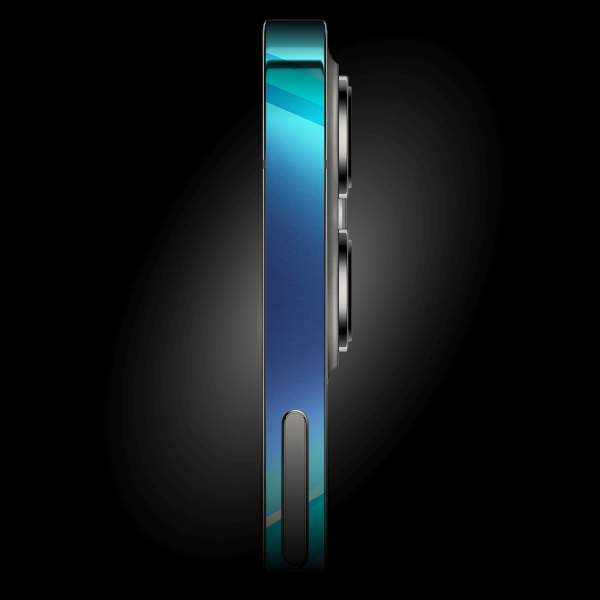 iPhone 14 PRO SIGNATURE Abstract BLUE LAVA Skin For Cheap