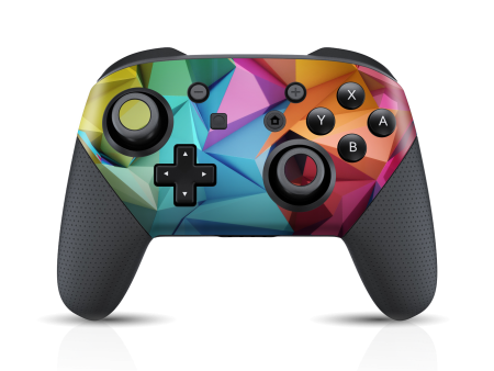 Nintendo Switch Pro CONTROLLER SIGNATURE ABSTRACT Geometry  Skin Online Sale