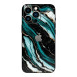 iPhone 14 PRO SIGNATURE AGATE GEODE Dark Turquoise Skin For Cheap