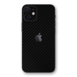 iPhone 12 MINI 3D Textured CARBON Fibre Skin - BLACK Online now