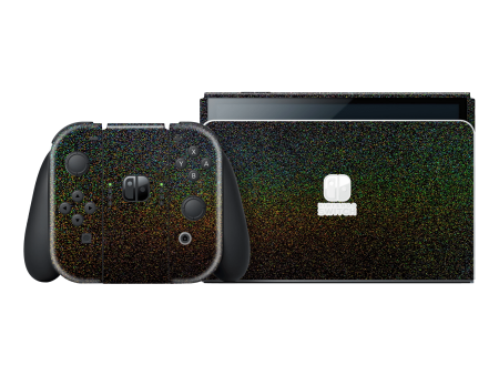 Nintendo Switch OLED GLOSSY GALACTIC RAINBOW Skin Supply