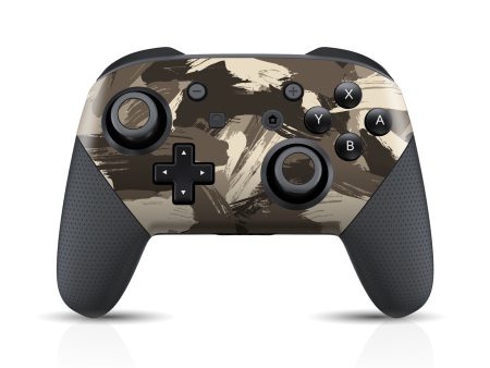 Nintendo Switch Pro CONTROLLER SIGNATURE Camouflage DESERT Skin Hot on Sale