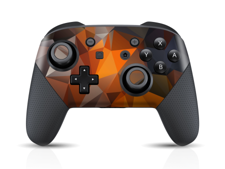 Nintendo Switch Pro CONTROLLER SIGNATURE Faceted TRIANGLES Skin For Discount