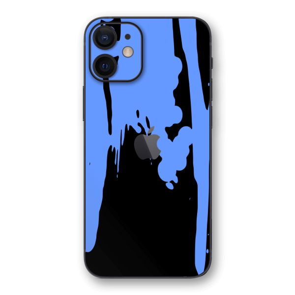 iPhone 12 MINI SIGNATURE Blue Paint Splatter Skin Online