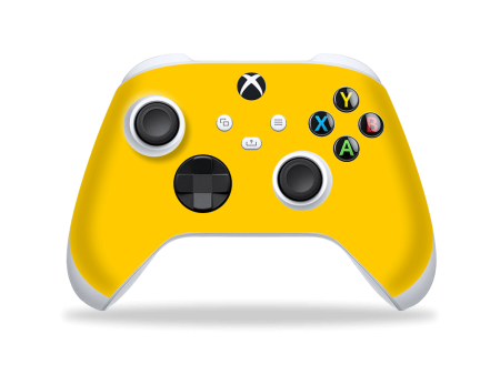 XBOX Series S CONTROLLER Skin - GLOSSY Golden Yellow Sale