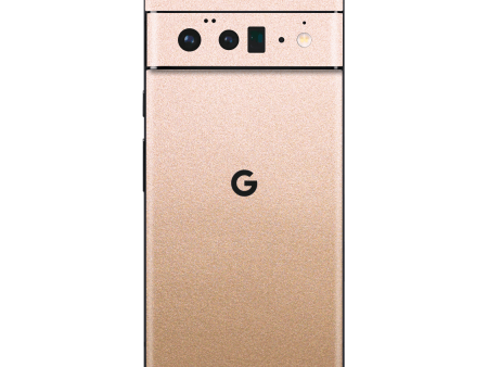 Google Pixel 6 PRO LUXURIA Rose Gold Metallic Skin For Cheap