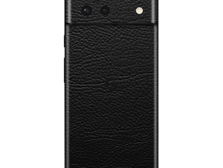 Google Pixel 6 LUXURIA RIDERS Black LEATHER Textured Skin Supply