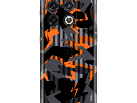 OnePlus 10 PRO SIGNATURE Sharp-Edged Orange CAMO Skin Cheap