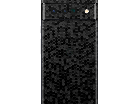 Google Pixel 6 PRO LUXURIA BLACK HONEYCOMB 3D TEXTURED Skin Online Sale