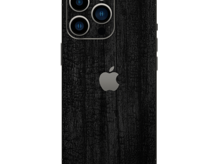 iPhone 15 PRO LUXURIA BLACK CHARCOAL Textured Skin For Sale